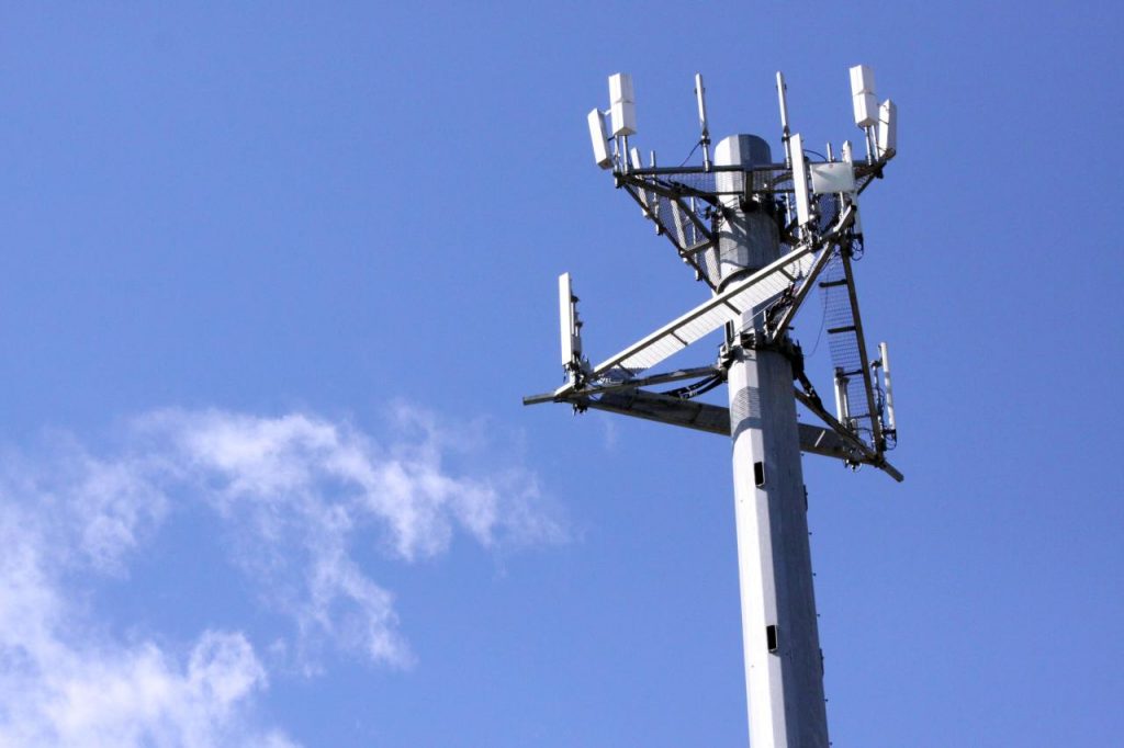Telecommunications tower representing the featured customer story